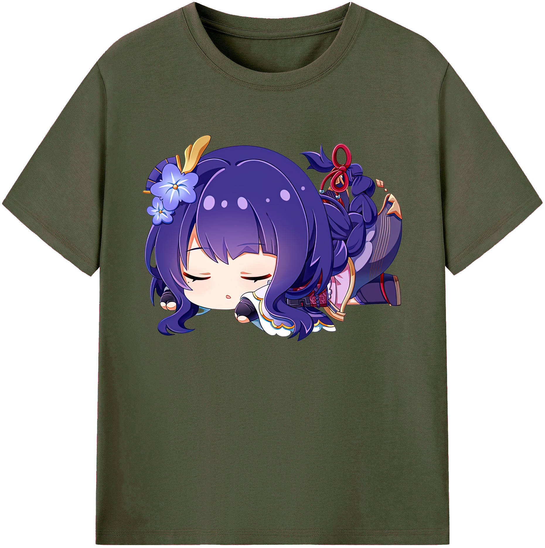 げんし神 雷電将軍 らいでんしょうぐん genshin Raiden Shogun 綿100％ メンズ半袖Tシャツ｜肌触りやわらか＆通気性
